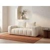 Image de Canapé 2 places compressé en tissu texturé beige BENAFO