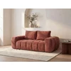 Image de Canapé 2 places compressé en tissu texturé terracotta BENAFO