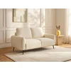 Image de Canapé 2 places en tissu texturé blanc cassé LETROSA
