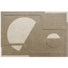 Image de Tapis tufté en relief 100% laine - 200 x 290 cm - Beige - 2000g/m² - SELUNIA