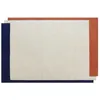 Image de Tapis tufté 100% laine - 200 x 290 cm - Beige terracotta et bleu foncé - 2200g/m² - MARISA