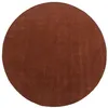 Image de Tapis rond 100% laine tissé à la main - D. 200 cm - Terracotta - 1800g/m² - SELINA