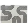 Image de Tapis tufté 100% laine - 200 x 290 cm - Blanc et noir - 2300g/m² - NOCENO