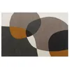 Image de Tapis tufté 100% laine motifs abstraits - 160 x 230 cm - Taupe et gris - 2400 g/m² - GUALINA