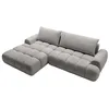 Image de Canapé dangle gauche convertible en tissu chenille gris FARNETA