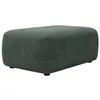 Image de Pouf en tissu texturé vert sapin DAVISO