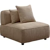 Image de Fauteuil en tissu bouclette taupe LELACO de Maison Céphy