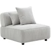 Image de Fauteuil en tissu chenille gris clair LELACO de Maison Céphy