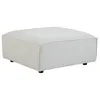 Image de Pouf en velours côtelé beige RUZOLO