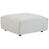 Image de Pouf en velours côtelé beige RUZOLO