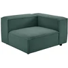 Image de Fauteuil d'angle droit en velours côtelé vert RUZOLO