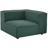 Image de Fauteuil d'angle en velours côtelé vert RUZOLO