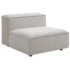 Image de Fauteuil en tissu chenille beige RUZOLO
