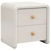 Image de Table de chevet avec 2 tiroirs - Beige - SELORINA