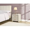 Image de Table de chevet avec 2 tiroirs - Beige - SELORINA