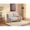 Image de Canapé 2 places convertible en tissu beige VALERIO
