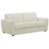 Image de Canapé 3 places convertible express en tissu chenille beige - Couchage 140 cm - Matelas 12 cm SCOTIMI