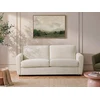 Image de Canapé 3 places convertible express en tissu chenille beige - Couchage 140 cm - Matelas 12 cm SCOTIMI