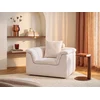 Image de Fauteuil en tissu blanc cassé CAZOCHA