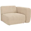 Image de Module fauteuil d'angle droit en velours côtelé fines côtes beige POGNI de Maison Céphy