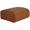Image de Pouf en velours côtelé fines côtes terracotta POGNI de Maison Céphy