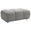 Image de Pouf en tissu gris clair FRIDORA