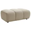 Image de Pouf en tissu beige FRIDORA