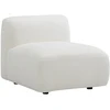 Image de Fauteuil en tissu bouclette blanc cassé DANEPI