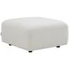 Image de Pouf en tissu bouclette blanc cassé DANEPI