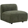 Image de Fauteuil en tissu bouclette vert DANEPI