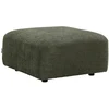 Image de Pouf en tissu bouclette vert DANEPI