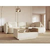 Image de Table basse avec 2 tiroirs et 1 niche - Beige et naturel clair - ALIVENTO
