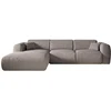 Image de Grand canapé d'angle gauche en tissu gris POGNI de Maison Céphy