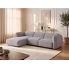 Image de Canapé d'angle gauche en tissu chenille gris clair CAMILIO de Maison Céphy