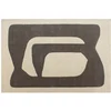Image de Tapis tufté 100% laine motifs abstraits - 160 x 230 cm - Gris et blanc - 2400g/m² - AVOLTO