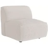 Image de Fauteuil en tissu chenille beige CAMILIO de Maison Céphy
