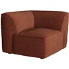 Image de Fauteuil d'angle en tissu chenille terracotta CAMILIO de Maison Céphy