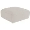 Image de Pouf en tissu chenille beige CAMILIO de Maison Céphy