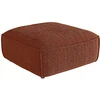 Image de Pouf en tissu chenille terracotta CAMILIO de Maison Céphy