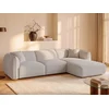 Image de Canapé d'angle droit convertible en tissu chenille beige CAMILIO de Maison Céphy
