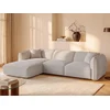 Image de Canapé d'angle gauche convertible en tissu chenille beige CAMILIO de Maison Céphy