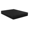 Image de Matelas 160 x 200 cm hybride ressorts ensachés 7 zones gel à mémoire de forme et coutil noir ép.25cm - TOLCA de YSMÉE