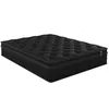 Image de Matelas 180 x 200 cm hybride ressorts ensachés surmatelas intégré et coutil noir ép.30cm - GAMIANI de YSMÉE