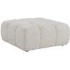Image de Pouf en tissu chiné beige FACIVIL