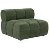 Image de Fauteuil en tissu chiné vert FACIVIL