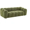 Image de Canapé 3 places en tissu chenille vert NELIMAR de Maison Céphy