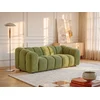 Image de Canapé 3 places en tissu chenille vert NELIMAR de Maison Céphy