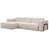 Image de Canapé d'angle gauche en tissu chiné beige TEJAMI