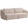 Image de Canapé 3 places en tissu chenille beige LIRUNO