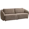 Image de Canapé 3 places en tissu chenille taupe LIRUNO